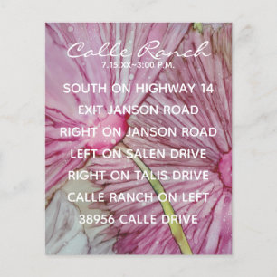 Wedding Turquois & Lavender Enclosure Card
