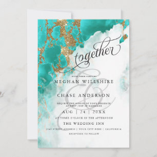 WEDDING Turquoise Watercolor BarefootBride™