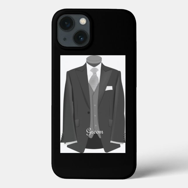 Wedding Tuxedo Groom Case-Mate iPhone Case (Back)