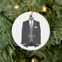 Wedding Tuxedo Groom Ornament