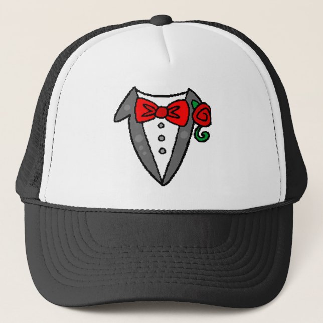 Wedding Tuxedo Hat / Cap (Front)