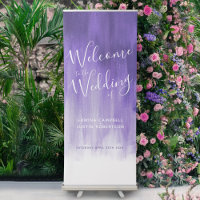 Wedding ultraviolet modern art welcome banner