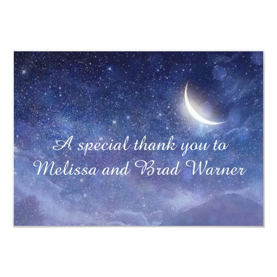 Wedding under the stars general card