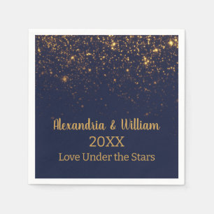 Wedding Under the Stars Save the Date Invitation Napkin