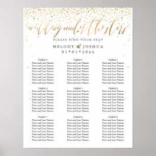 WEDDING UNDER THE STARS SEATING CHART DIY COLOR