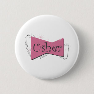 Wedding Usher Button