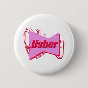 Wedding Usher Button