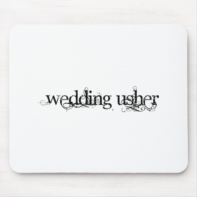 Wedding Usher Mouse Mat (Front)