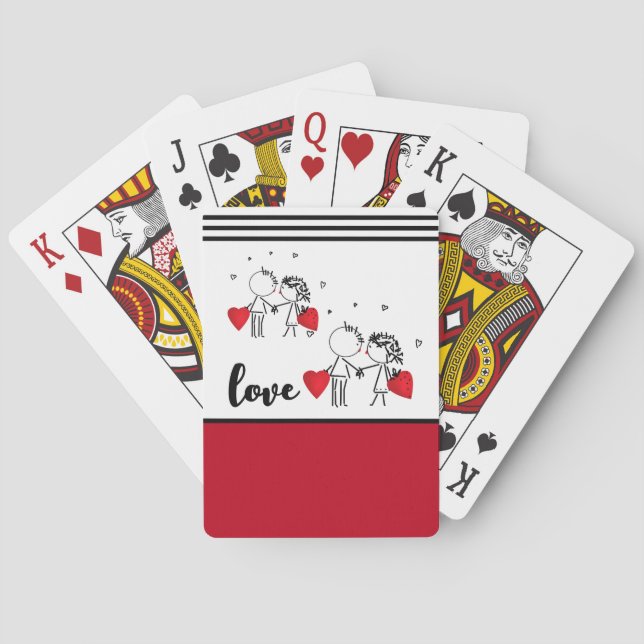 Wedding, Valentine's day  Socks Playing Cards (Back)