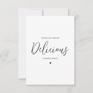 Wedding Vendor Thank You Card- Caterer Card