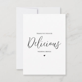 Wedding Vendor Thank You Card- Caterer Card