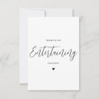 Wedding Vendor Thank You Card- DJ/Band