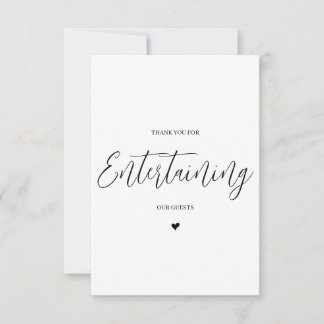 Wedding Vendor Thank You Card- DJ/Band Card