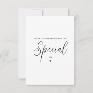 Wedding Vendor Thank You Card- General