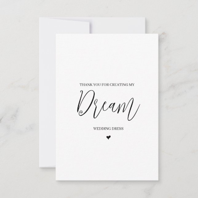 Wedding Vendor Thank You Card- Seamstress Card (Front)