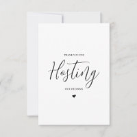 Wedding Vendor Thank You Card- Venue