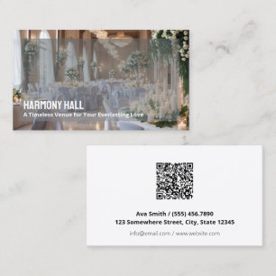 Wedding Venue Custom QR Business Card