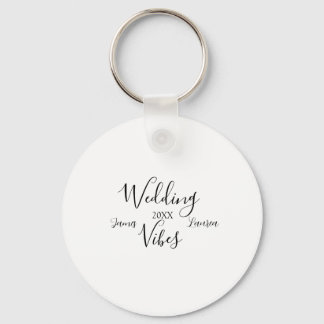 WEDDING VIBES COUPLE NAME 20XX LOVELY MATCH WEDDIN KEY RING