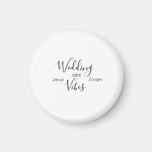 WEDDING VIBES COUPLE NAME 20XX LOVELY MATCH WEDDIN MAGNET