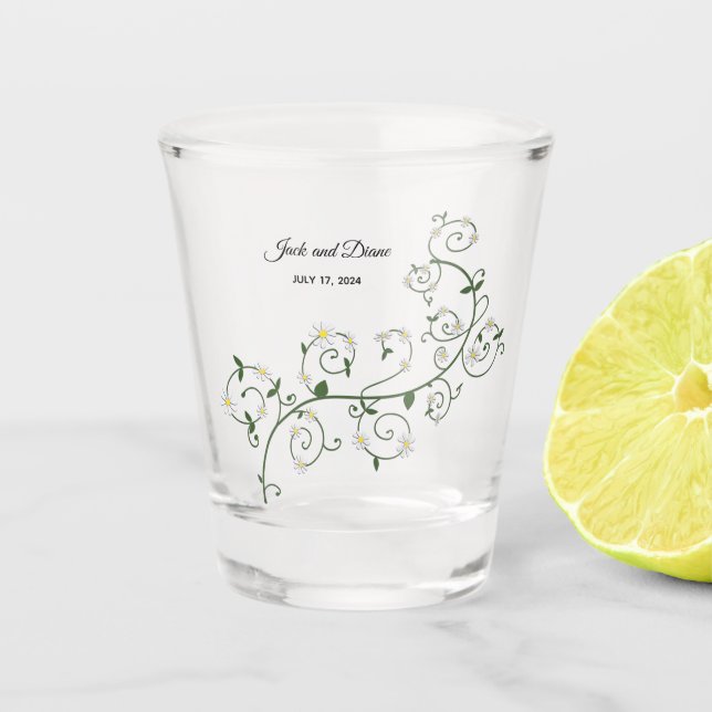 Wedding Vine Shot glass (Front)