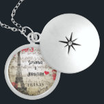 Wedding Vintage Eiffel Tower Anniversary Necklace<br><div class="desc">Keepsake Necklaces Choose either Silver Plated Gold Finish or Sterling Silver Unique Personalised Custom 1st Christmas Gift Wedding Keepsake Wedding Party Necklaces - to change background colour - click customise - click edit - choose last tool in drop down menu and choose from one of the colours shown or enter...</div>