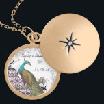 Wedding Vintage Peacock Anniversary Necklace<br><div class="desc">Wedding Keepsake Wedding Party Necklaces - to change background colour - click customise - click edit - choose last tool in drop down menu and choose from one of the colours shown or enter your rgb hex code for your custom wedding colour- to change font colour select the text you...</div>