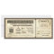 wedding vintage ticket invitation with rsvp design