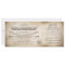 wedding vintage ticket invitation with RSVP design