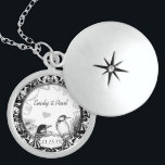 Wedding Vintage Woodpeckers Anniversary Necklace<br><div class="desc">Wedding Keepsake Wedding Party Necklaces - to change background colour - click customise - click edit - choose last tool in drop down menu and choose from one of the colours shown or enter your rgb hex code for your custom wedding colour- to change font colour select the text you...</div>