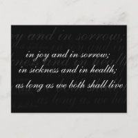 Wedding Vow In Sickness And In Health