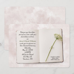 Wedding Vow Renewal Book Invite
