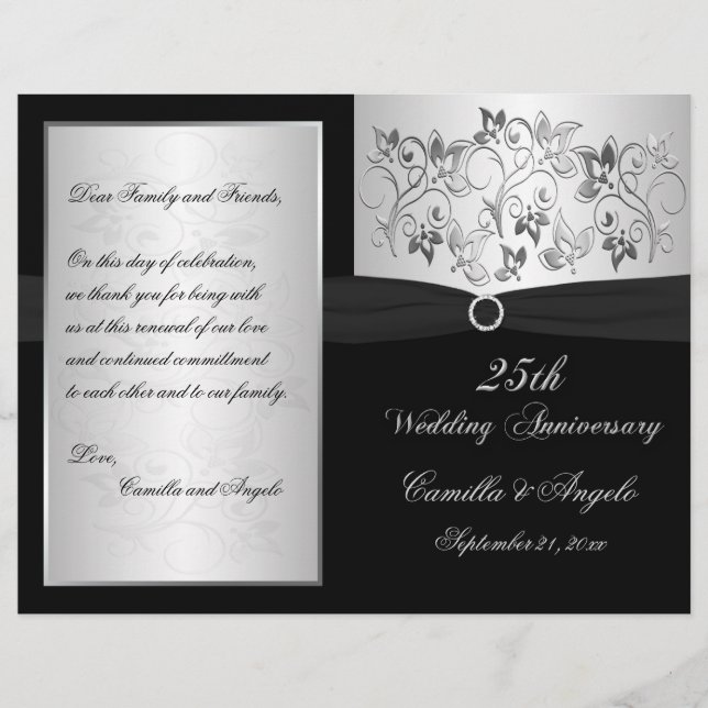 Wedding Vow Renewal Program - EMAIL for help (Front)