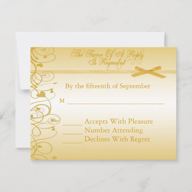 Wedding Vow Renewal Reply Invitations (Front)