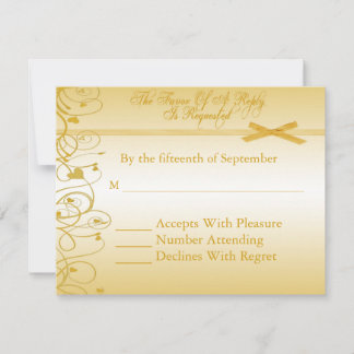 Wedding Vow Renewal Reply Invitations