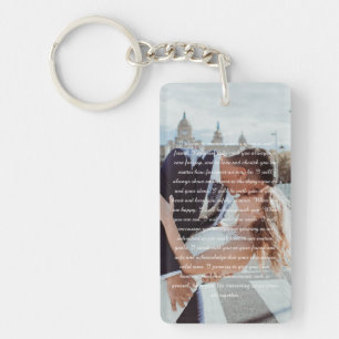 Wedding Vows Key Ring
