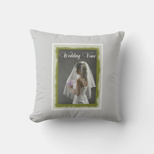 Wedding vows pillow (Front)