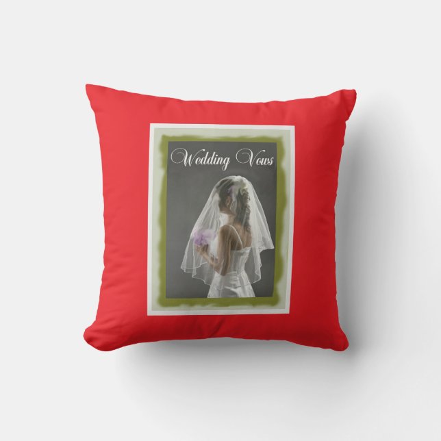 Wedding vows pillow (Front)