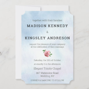 Wedding Vows Spectacular Floral Love Living Invitation