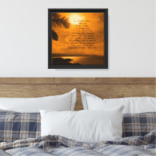 Wedding Vows Word Art Picture Canvas Print