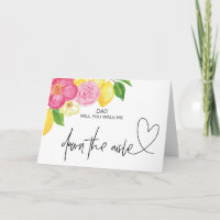 Wedding Walk Me Down the Aisle From Bride Card