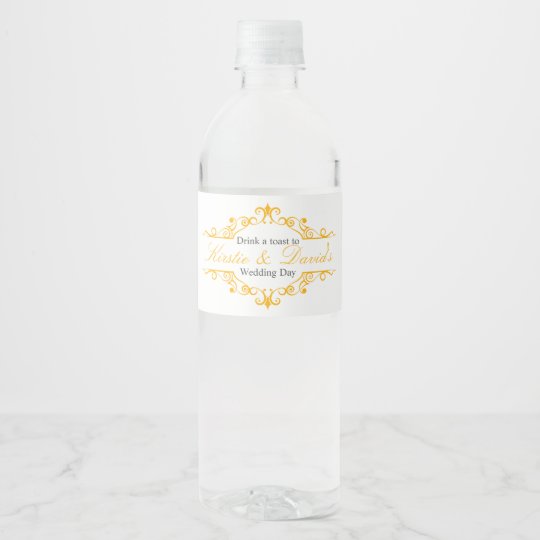 Wedding Water Bottle Label