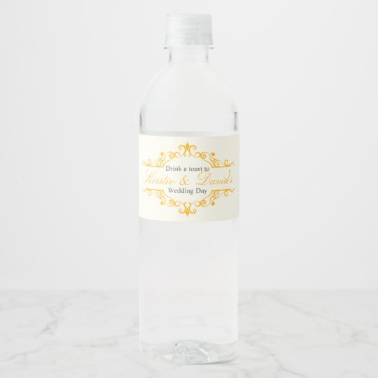 Wedding Water Bottle Label