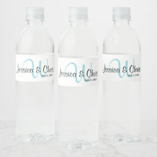 Wedding Water Bottle Label 005