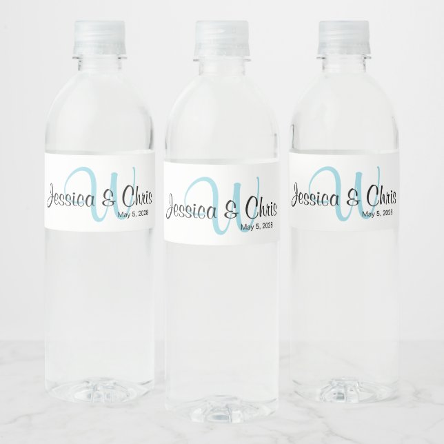 Wedding Water Bottle Label 005 (Bottles)