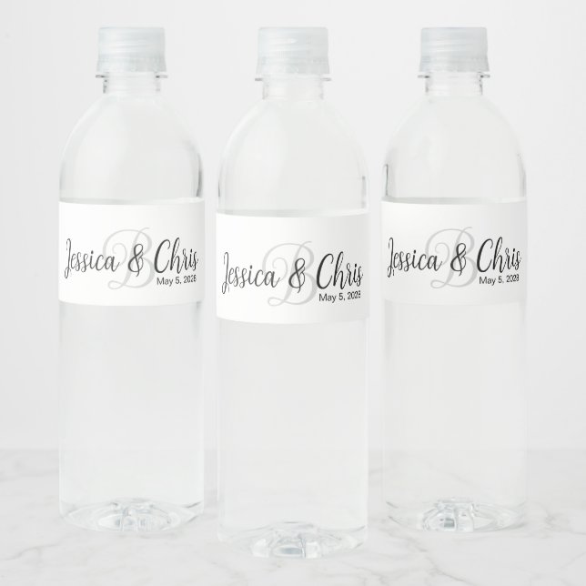 Wedding Water Bottle Label 008 (Bottles)