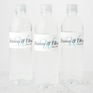 Wedding Water Bottle Label 016