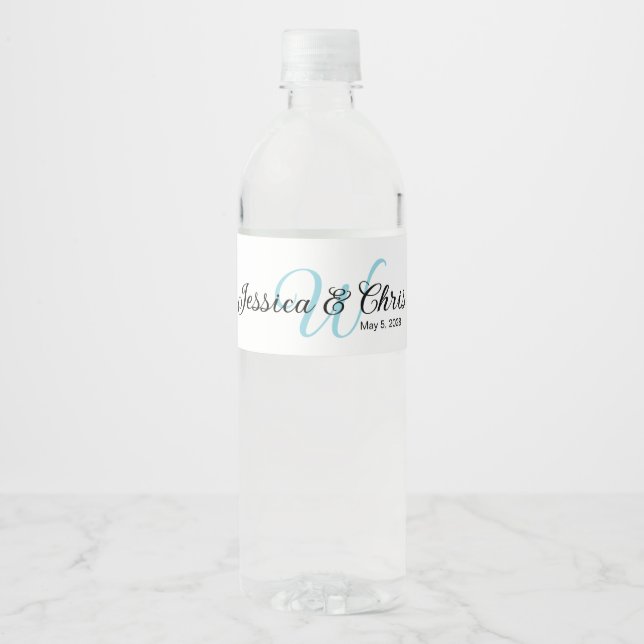 Wedding Water Bottle Label 016 (Front)