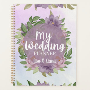 Wedding watercolor planner