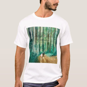 Wedding Watercolor woodland landscape T-Shirt