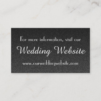 Wedding Website Business Card template